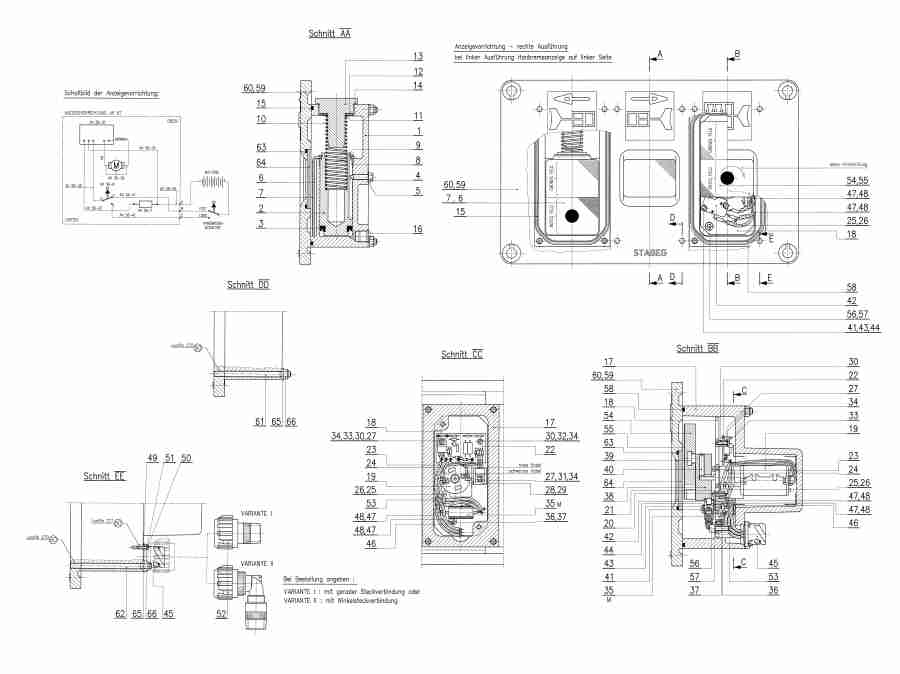 Anzeigevorrichtung links AV 2080/l